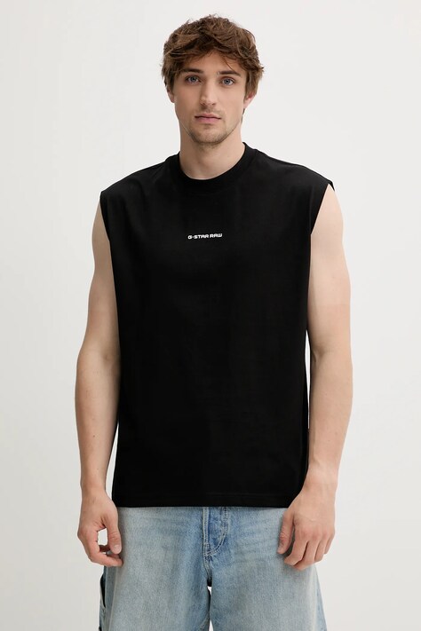 Бавовняна футболка G-Star колір чорний D26028-C336