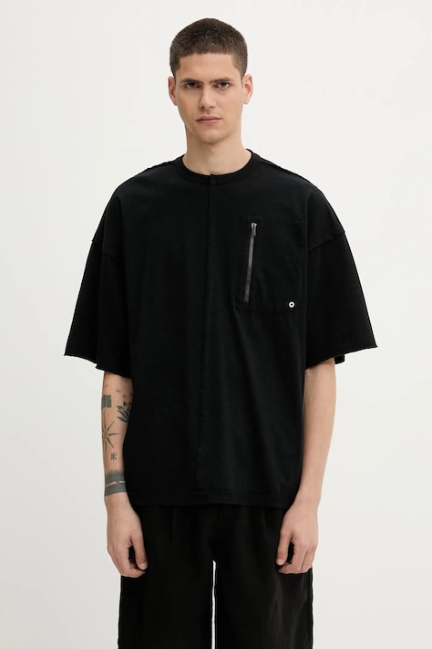 Undercover t-shirt bawełniany C/S męski kolor czarny gładki UC1E4818