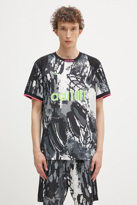 Majica kratkih rukava adidas Originals Archive Jersey boja: siva, s uzorkom, KD2351