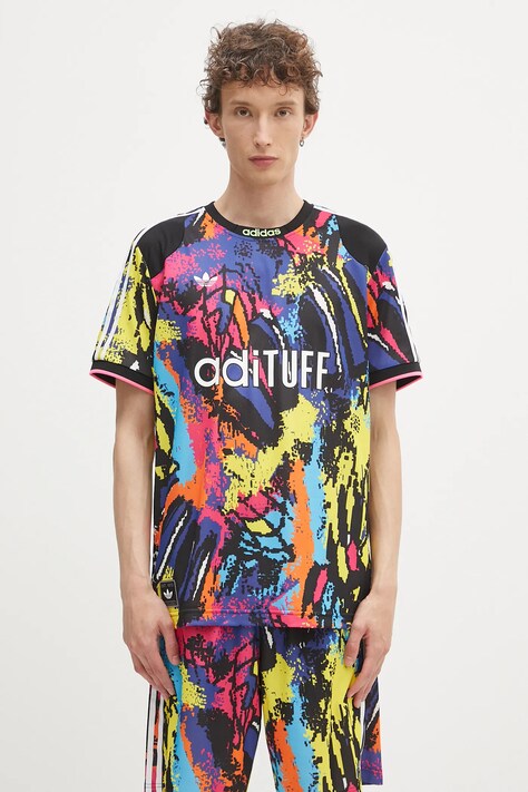 Μπλουζάκι adidas Originals Archive Jersey χρώμα: πολύχρωμο, KD4800