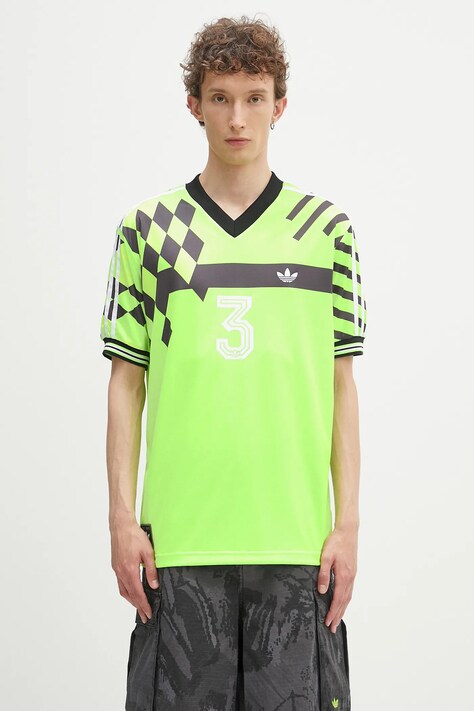 adidas Originals t-shirt Nuwave90Sjersey męski kolor zielony z nadrukiem KD4853