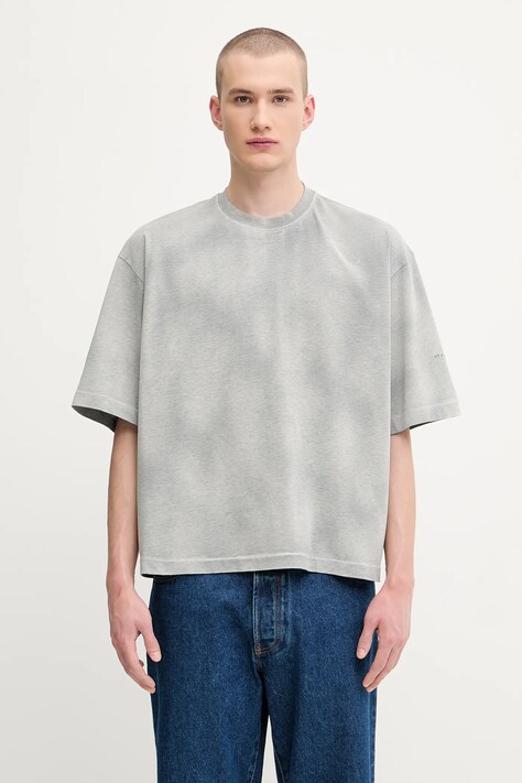 Βαμβακερό μπλουζάκι 1017 ALYX 9SM Oversized garment dye ανδρικό, χρώμα: γκρι, AAMTS0477FA01