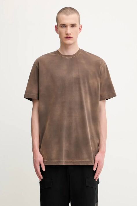 1017 ALYX 9SM cotton t-shirt Garment dye brown color smooth AAMTS0480FA01