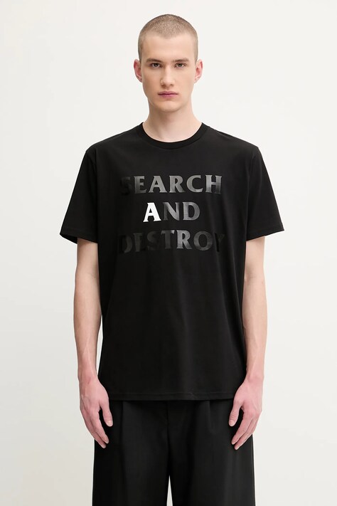 Βαμβακερό μπλουζάκι 1017 ALYX 9SM Search and destroy ανδρικό, χρώμα: μαύρο, AAMTS0506FA01