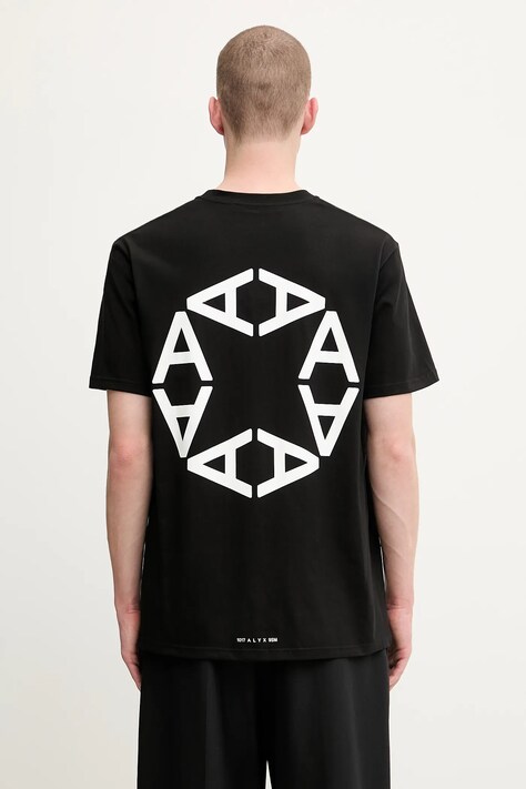 1017 ALYX 9SM t-shirt bawełniany Circle męski kolor czarny z nadrukiem AAMTS0508FA01