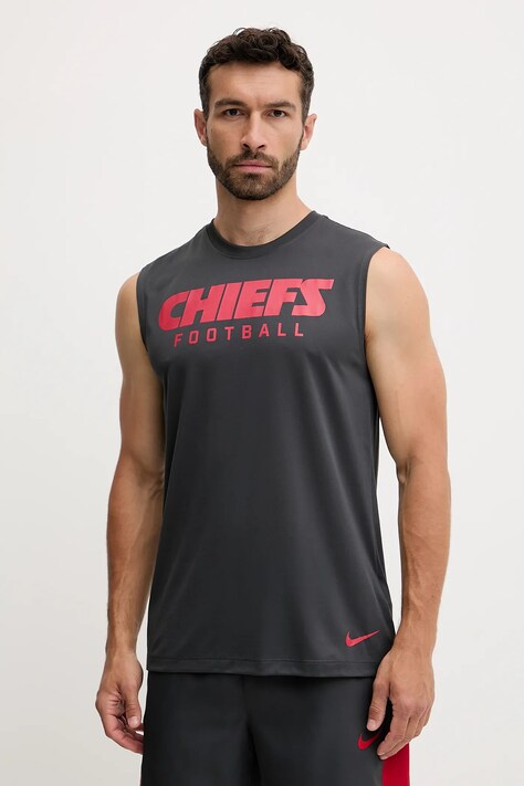 Nike t-shirt Kansas City Chiefs kolor szary 01B3-06F-7G-0LJ