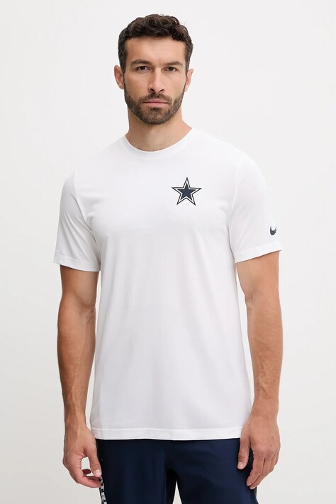 Nike t-shirt Dallas Cowboys męski kolor beżowy z nadrukiem 02TI-10A-7RD-FEJ