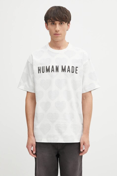 Human Made t-shirt bawełniany dwustronny Knitted męski kolor czarny z nadrukiem HM29CS034
