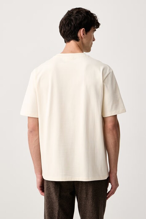 Lindbergh Tricou pentru bărbați din bumbac alb 30.400120