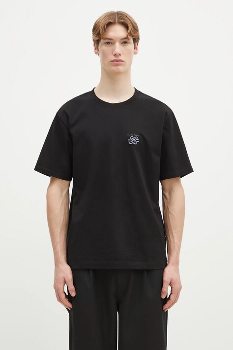 Filling Pieces t-shirt bawełniany kolor czarny gładki 74499861861