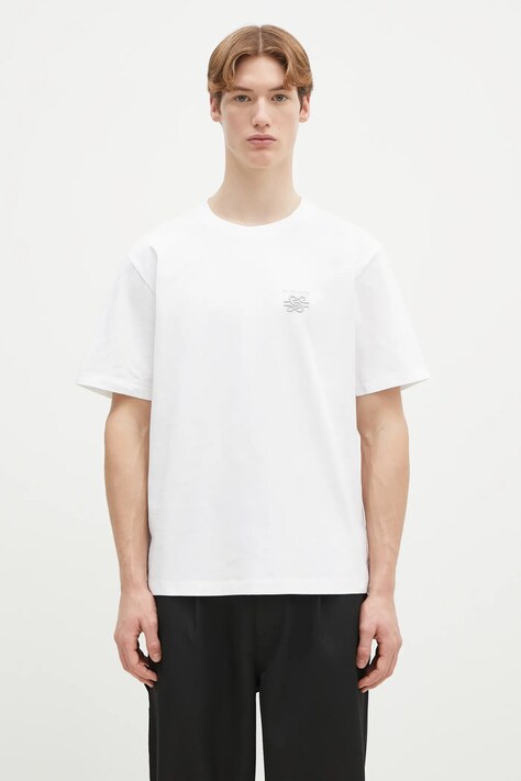 Filling Pieces t-shirt in cotone colore bianco con applicazione 74499861901