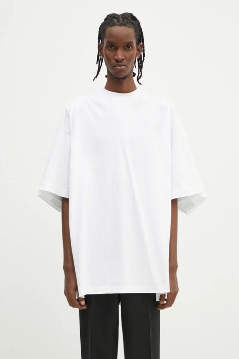 VETEMENTS t-shirt in cotone Merged Double Oversized colore bianco UA66TR635W