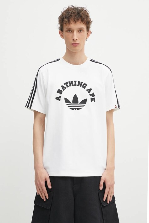 adidas Originals x BAPE SSTR PACK t-shirt white color with a print JN7120