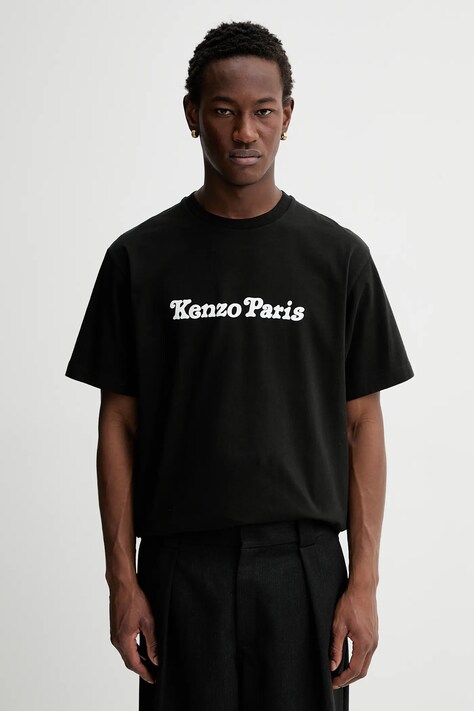 Kenzo tricou din bumbac x Verdy culoarea negru, cu imprimeu, FF58TS4814SG.99J