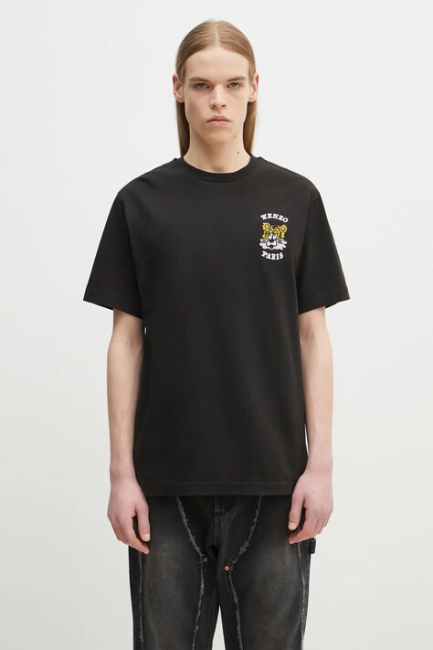Kenzo cotton t-shirt x Verdy black color with an application FF58TS4824SG.99J