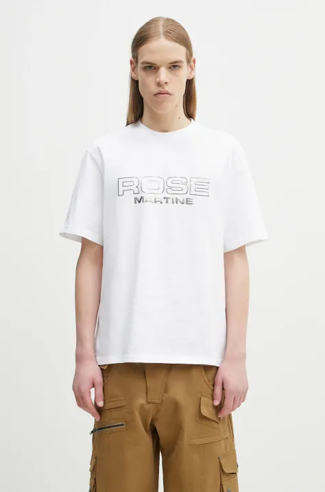 Martine Rose cotton t-shirt Classic white color with a print 603JE01000D