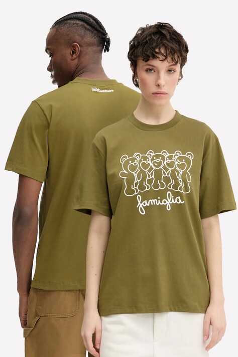 Inbetweeners tricou din bumbac culoarea verde, cu imprimeu, S5TWUATH031