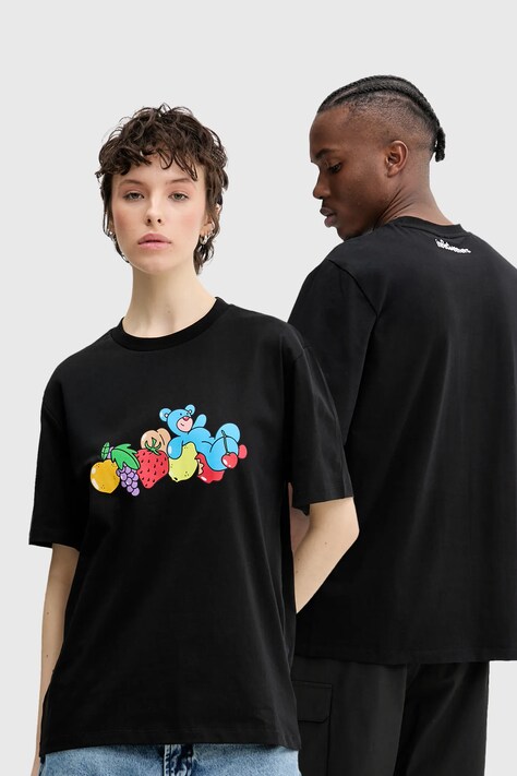 Inbetweeners tricou din bumbac culoarea negru, cu imprimeu, S5TWUATH035
