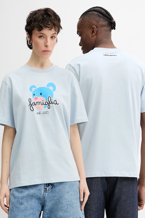 Inbetweeners t-shirt bawełniany kolor niebieski z nadrukiem S5TWUATH043