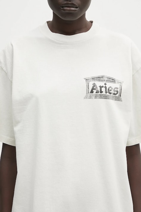 Бавовняна футболка Aries Aged Ancient Temple SS Tee — фото 8