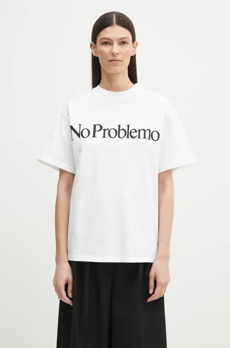 No Problemo tricou din bumbac No Problemo SS Tee culoarea alb, cu imprimeu, NP6000203