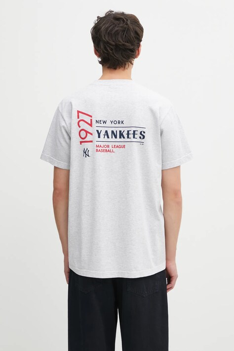 Sporty & Rich t-shirt bawełniany Champions kolor szary z nadrukiem TO043623633GY03