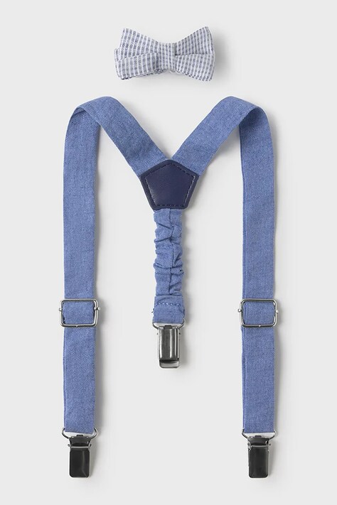 Mayoral szelki i mucha dziecięca kolor niebieski 10161