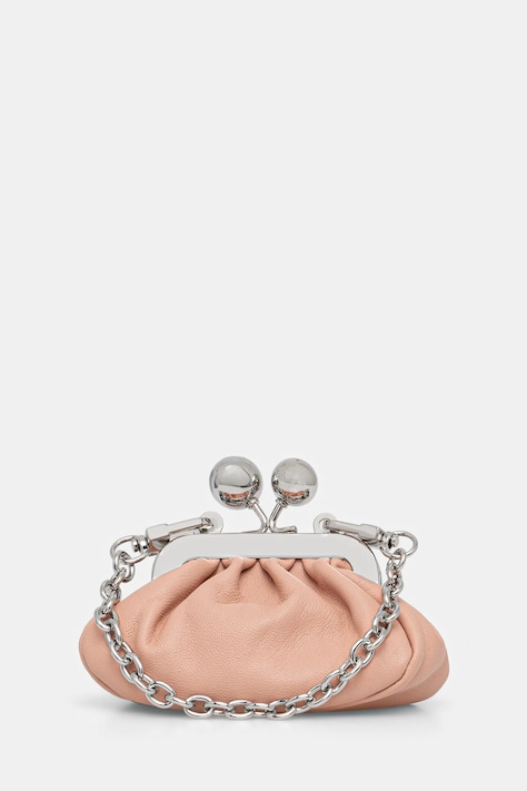 Weekend Max Mara torebka skórzana DIOMEDE kolor różowy 2615721044600