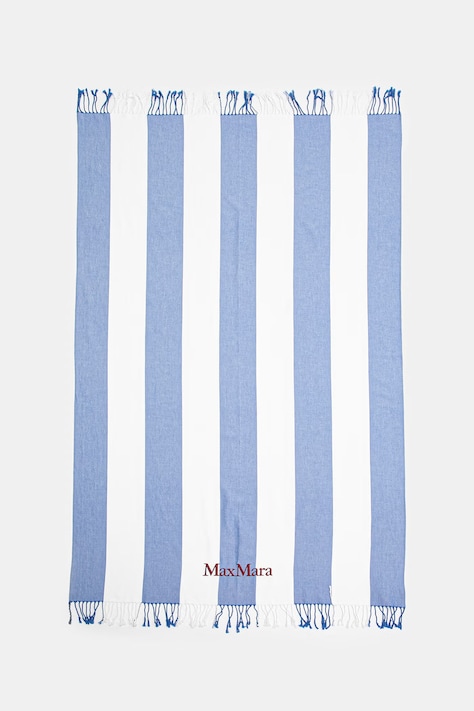 Max Mara Beachwear ręcznik plażowy bawełniany RECENTE biały 2616591019600