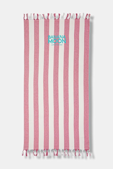 Banana Moon ręcznik plażowy bawełniany Marbella różowy AISSIA.MARBELPX4