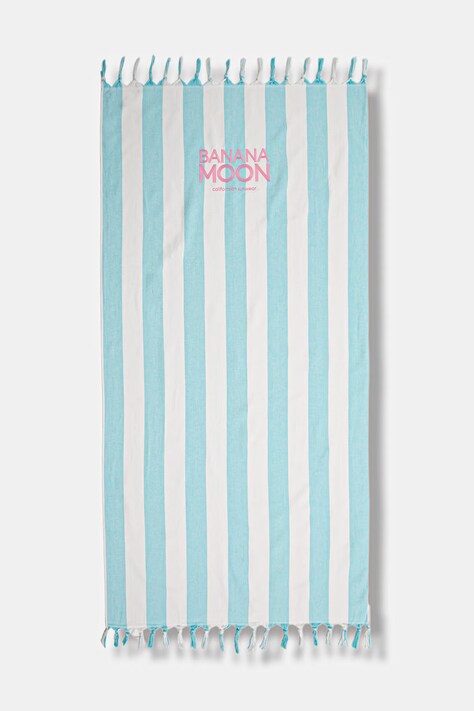 Banana Moon ręcznik plażowy bawełniany Marbella niebieski AISSIA.MARBELPX4