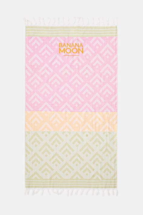 Banana Moon ręcznik plażowy bawełniany Mello różowy RIMBAY.MELLO