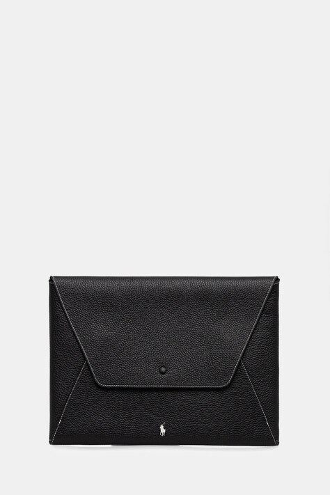 Polo Ralph Lauren kosmetyczka skórzana kolor czarny 427971194
