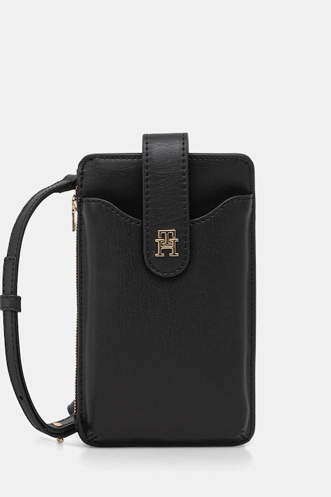 Tommy Hilfiger portfel damski kolor czarny AW0AW18137