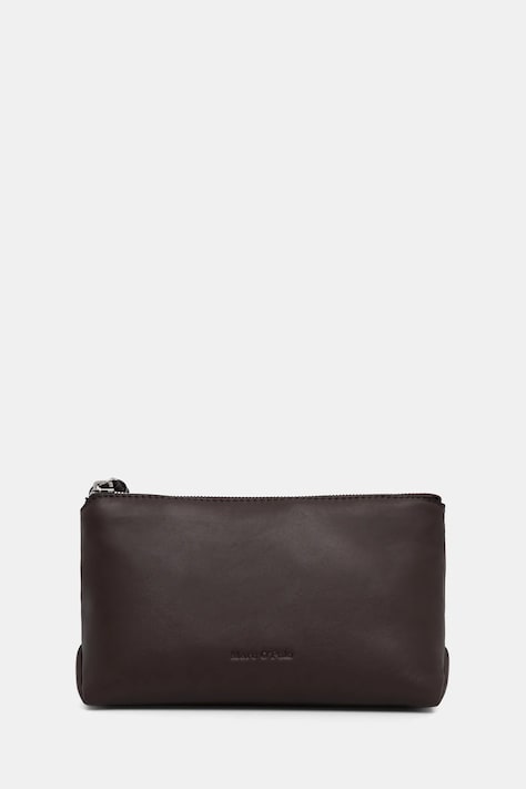 Marc O'Polo kosmetyczka skórzana kolor brązowy 5000008507