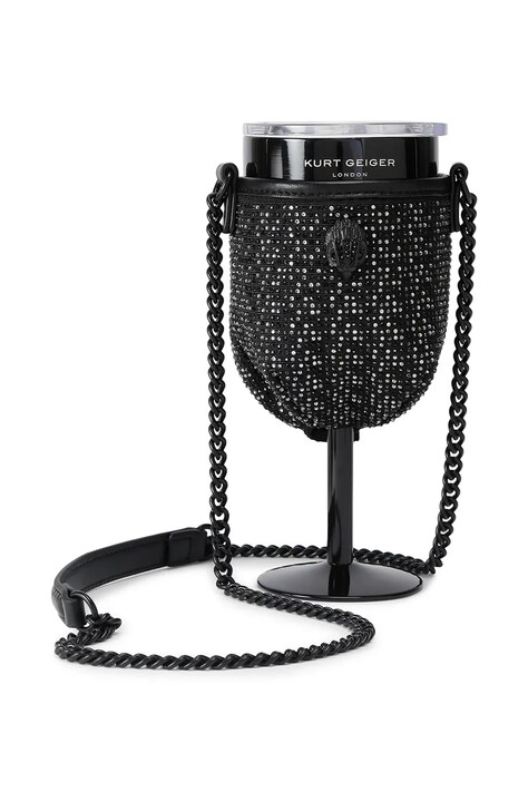 Kurt Geiger London kieliszek termiczny na wino Kensington kolor czarny 5394100609