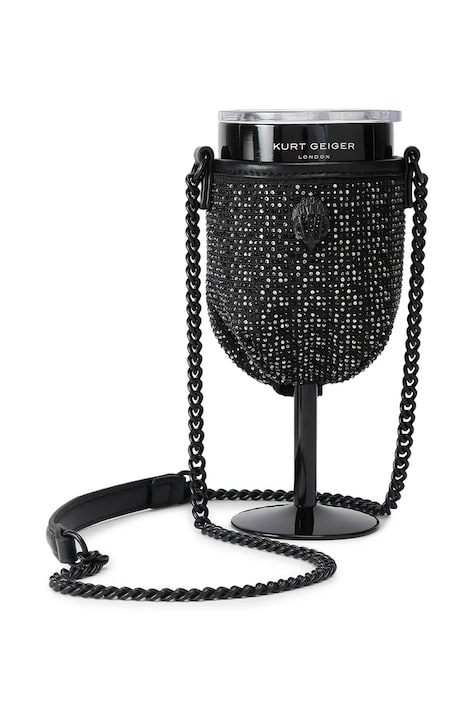 Kurt Geiger London kieliszek termiczny na wino Kensington kolor czarny 5394100609
