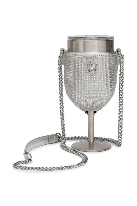 Kurt Geiger London kieliszek termiczny na wino Kensington kolor srebrny 5394163609