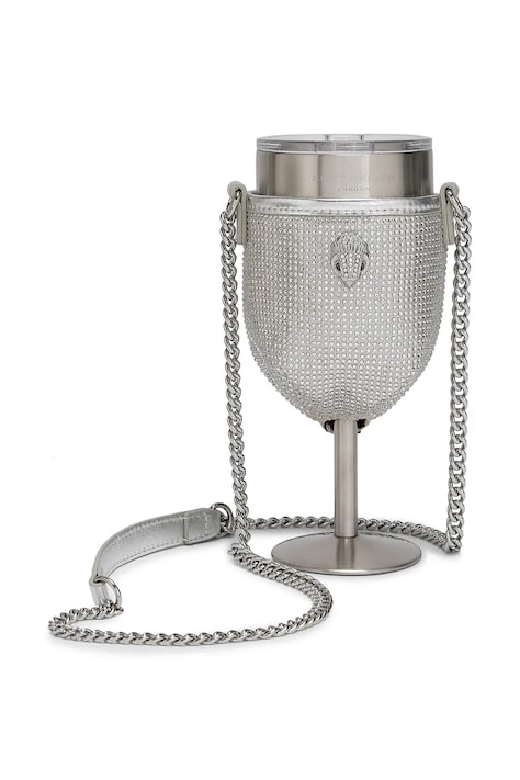 Kurt Geiger London kieliszek termiczny na wino Kensington kolor srebrny 5394163609