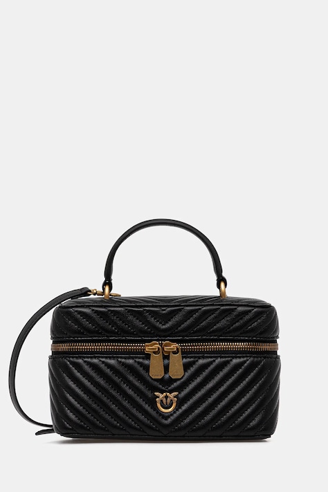 Pinko torebka skórzana kolor czarny 106382 A0GK