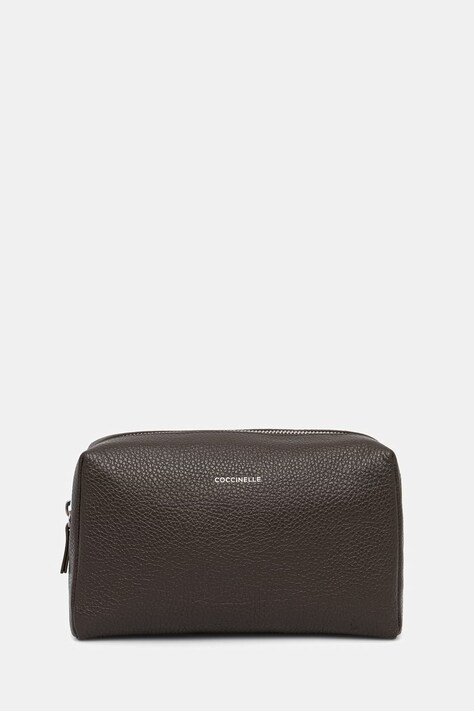Coccinelle kosmetyczka damska skórzana SOFT zielona E5 MUK 95 G0 02