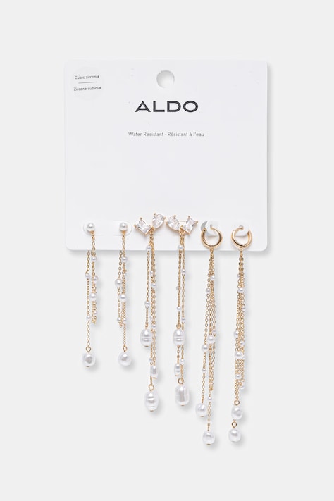 Aldo náušnice dámske kovové so zirkónom RAVVEN 3-pack 14343786