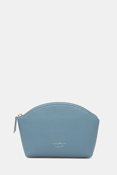 Emporio Armani kosmetyczka skórzana kolor turkusowy EW000546 AF19568