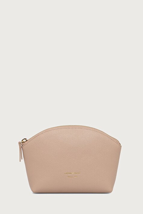 Emporio Armani Kosmetyczka damska skórzana beżowa EW000546 AF19568