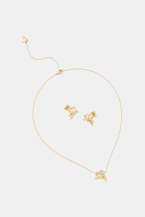 Guess naszyjnik i kolczyki LOVE BITES JUBS06 010JW