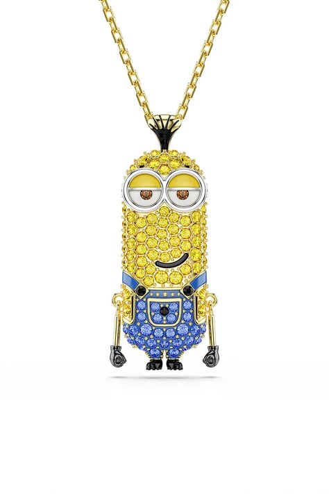 Swarovski naszyjnik z zawieszką damski pozłacany kryształ Swarovski MINIONS 5743384