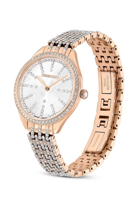 Swarovski zegarek SWAROVSKI ATTRACT damski kolor złoty 5742477