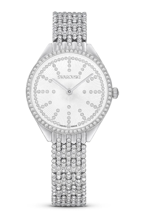 Swarovski zegarek SWAROVSKI ATTRACT damski kolor srebrny 5742479