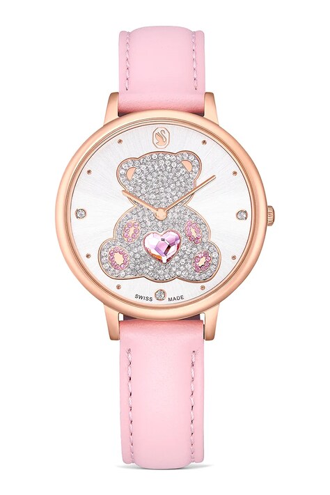 Swarovski zegarek TEDDY damski kolor różowy 5739838