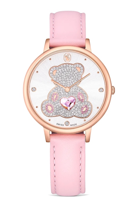 Swarovski zegarek TEDDY damski kolor różowy 5739838